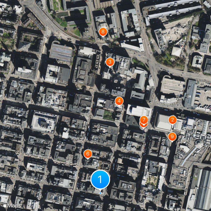 Royal Conservatoire of Scotland Map