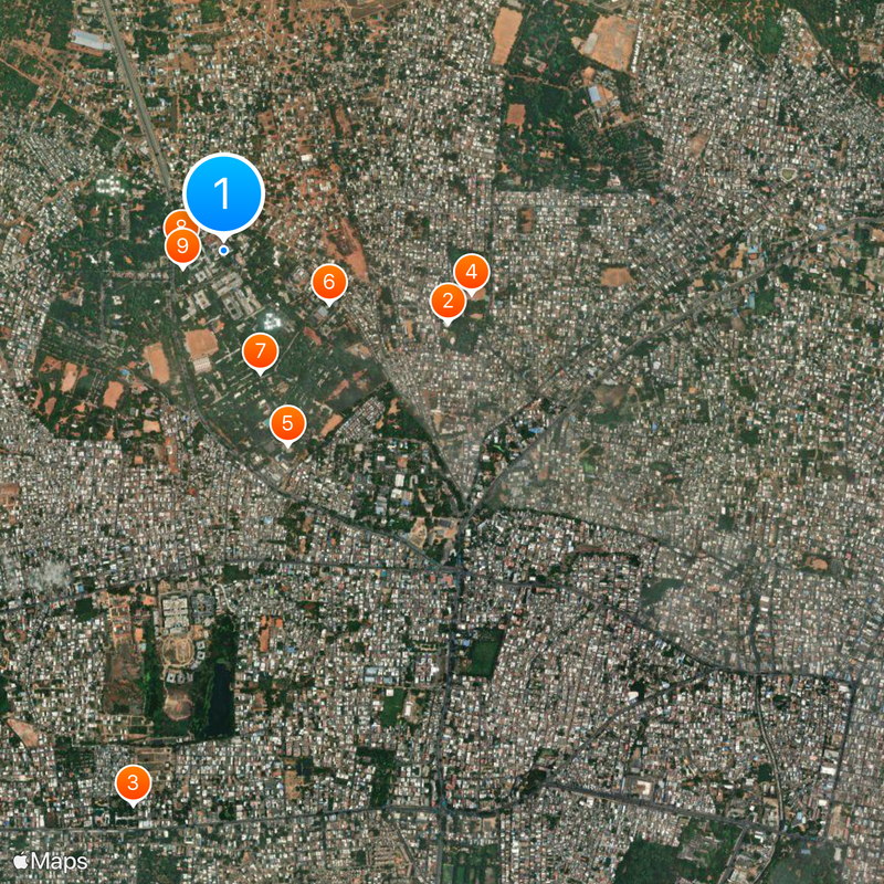 Jawaharlal Institute of Postgraduate Medical Education and Research Map