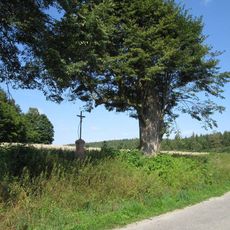 Kříž nad Popovicemi u cesty vedoucí do Bystřice