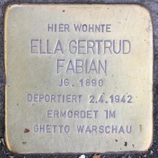Stolperstein en memoria de Ella Gertrud Fabian