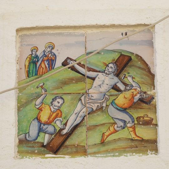 Eleventh station of the Via Crucis of Benipeixcar