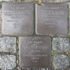 Stolperstein à la mémoire d’Elly Heilbrunn