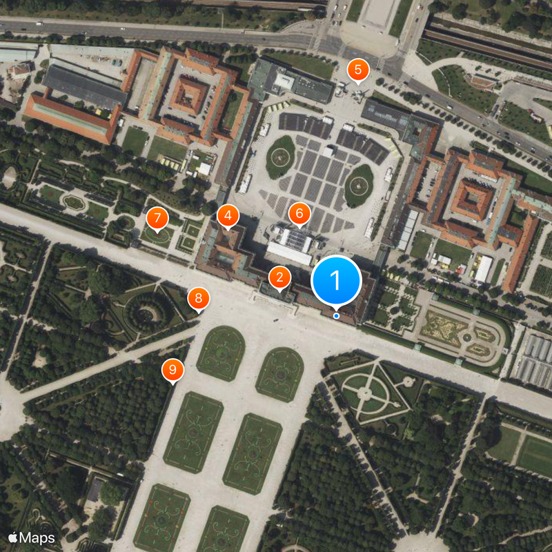 Schloß Schönbrunn Grand Suite Mapa