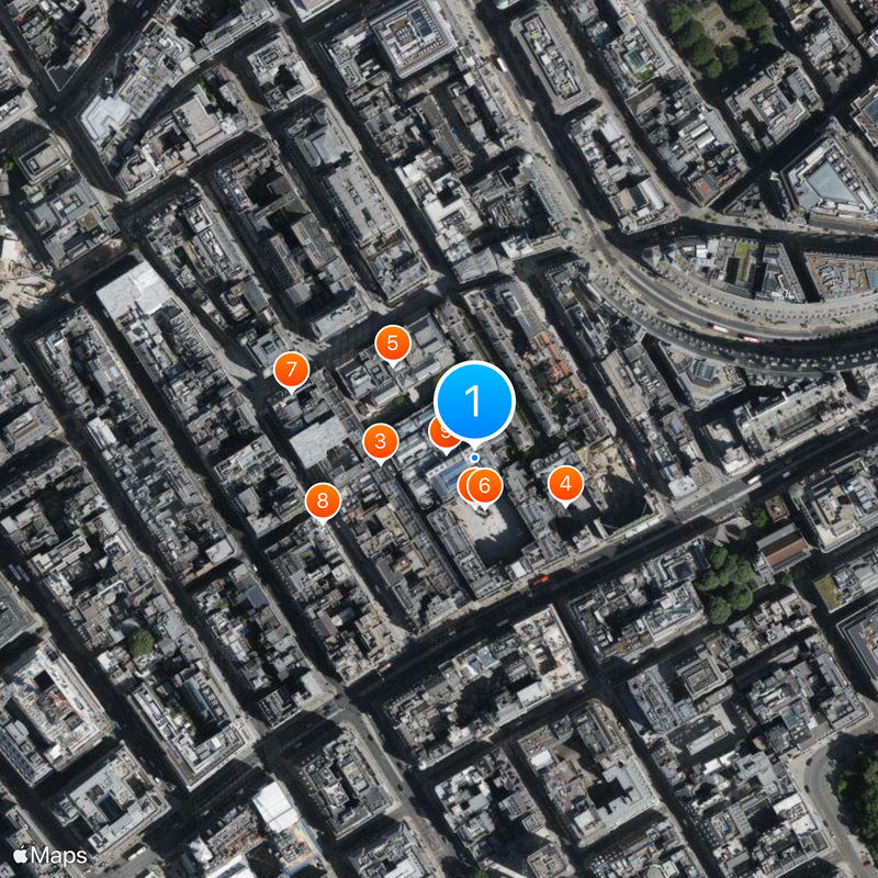 Royal Academy of Arts Map