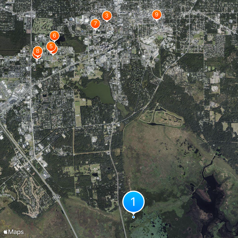 Paynes Prairie Mappa