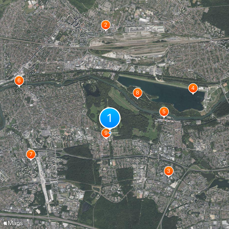 Château de Champs-sur-Marne Mapa