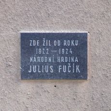 Plaque to Julius Fučík