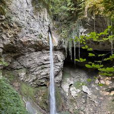 Cave and waterfall Seythenex