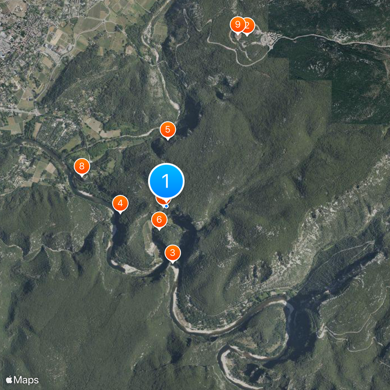 Chauvet-Höhle Karte