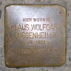 Stolperstein dedicated to Klaus Wolfgang Guggenheimer