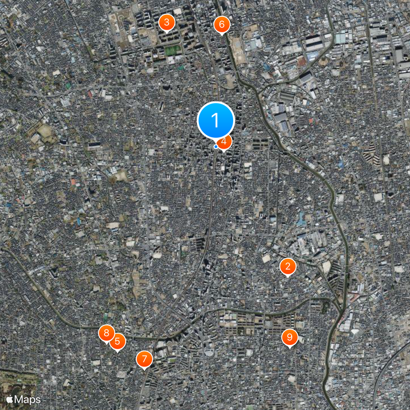 Sōka Station Map