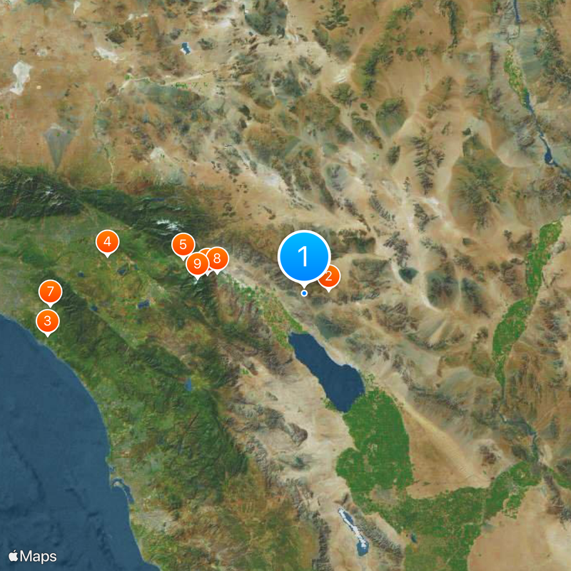 Condado de Riverside Mapa