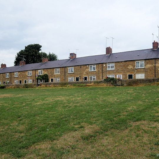 Old Row And Attached Front Garden Walls