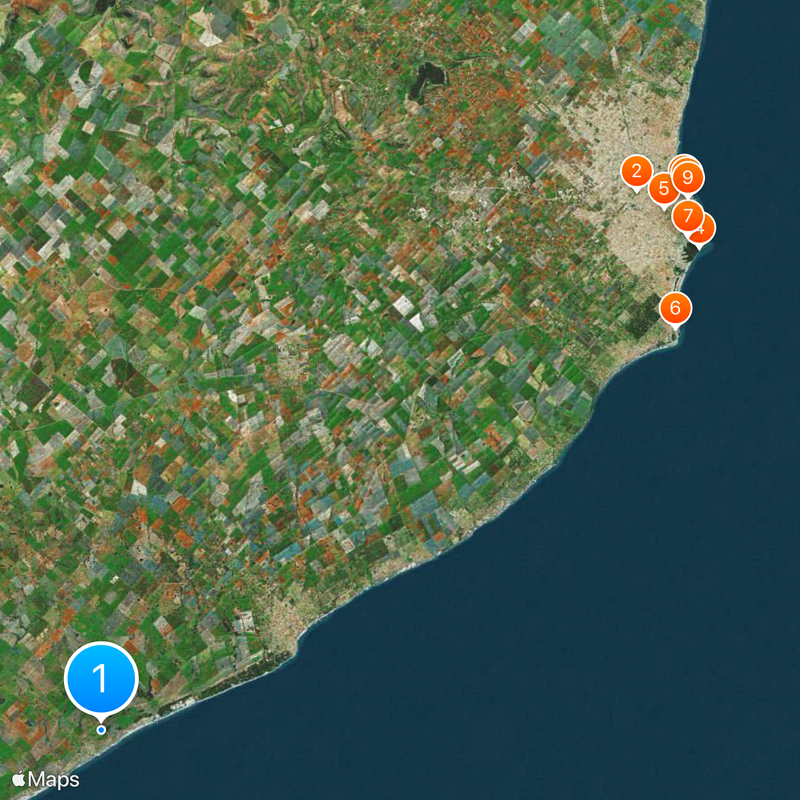 Mar del Sur Map