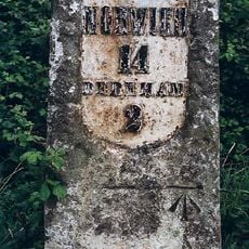 Milestone, 150yds E of jct