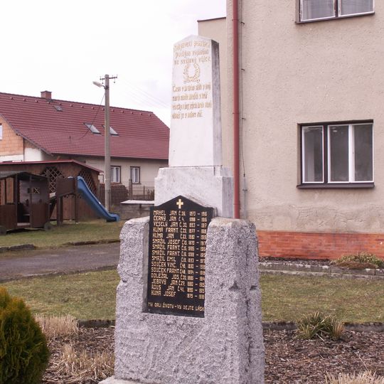 Pomník padlým v 1 světové válce v Bobrůvce