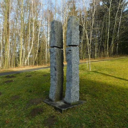 Plastika u kosmické laboratoře v areálu Astronomického ústavu v Ondřejově