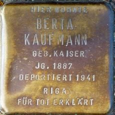 Berta Kaufmann geb. Kaiser