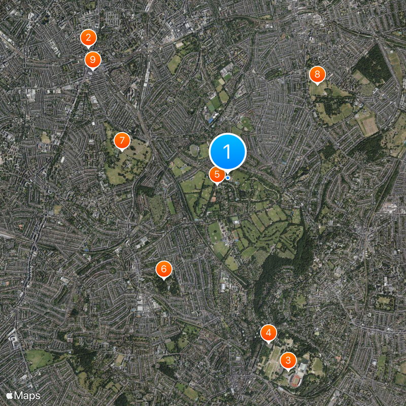 Dulwich and West Norwood Map