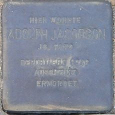 Stolperstein en memoria de Adolph Jacobson