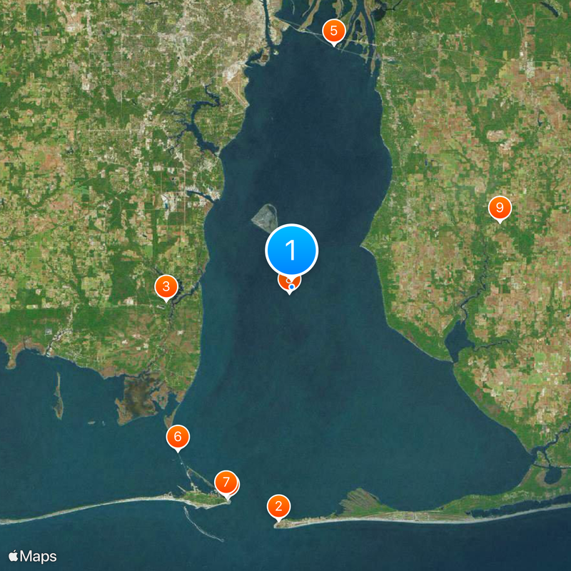 Mobile Bay Map