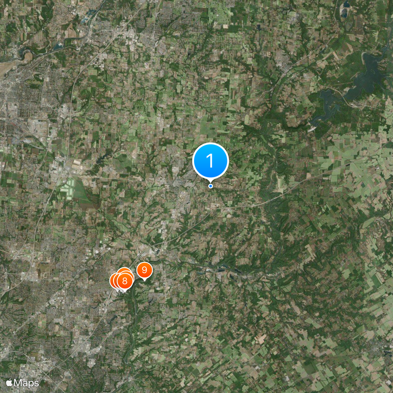 Comté de Warren Carte