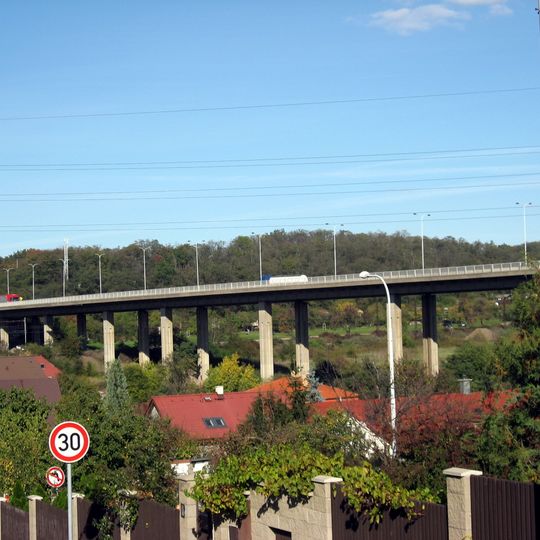 Bridge of Průmyslová street over the Rokytka