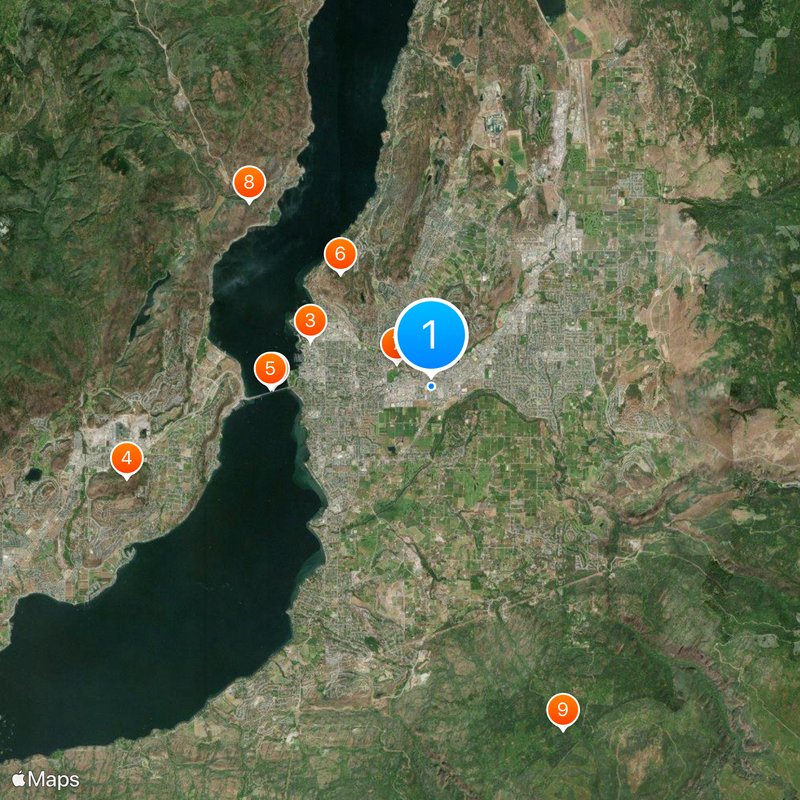 Kelowna Mapa