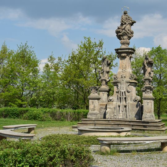 Statue of Saint Jan of Nepomuk in Most