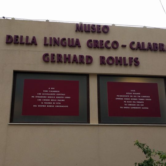 Museo CIVICO della Lingua Greco-Calabra “Gerhard Rohlfs”