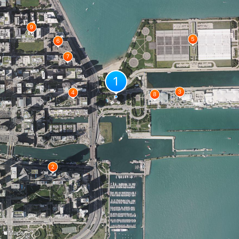 Lake Point Tower Karte