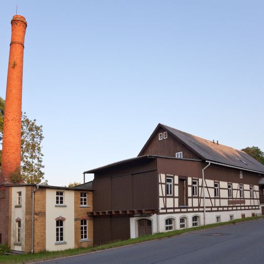 Brettund Lohmühle Schönlebe; Sägewerk Drechsel ehem. Schönlebe Mulda/Sa.