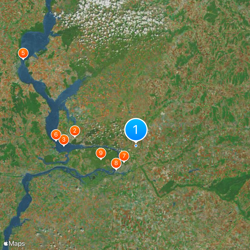 Oblast de Samara Carte