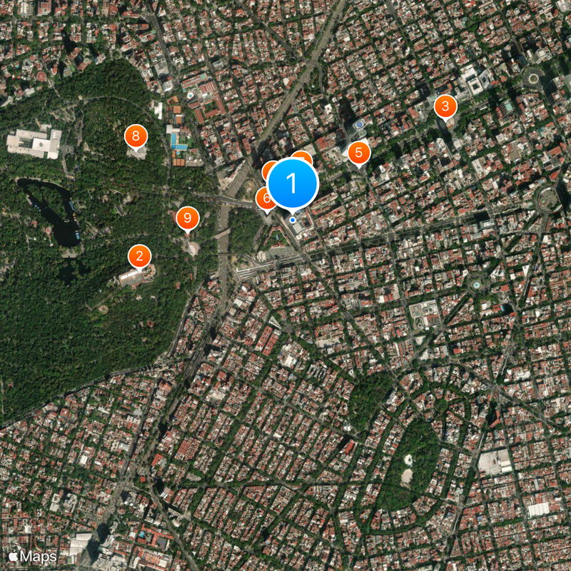 Torre BBVA México Mappa