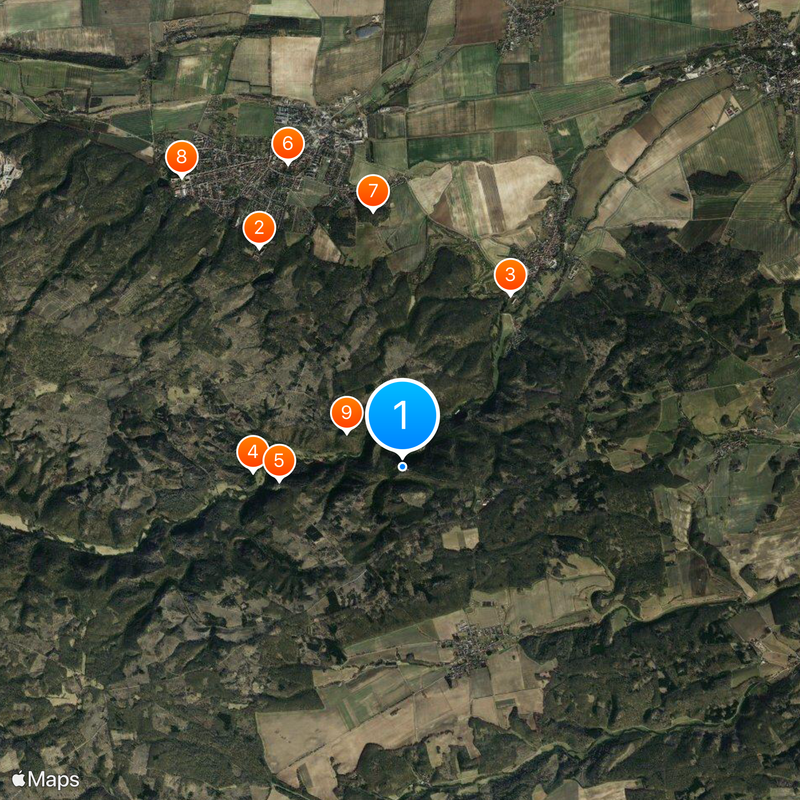 Falkenstein Castle Mapa