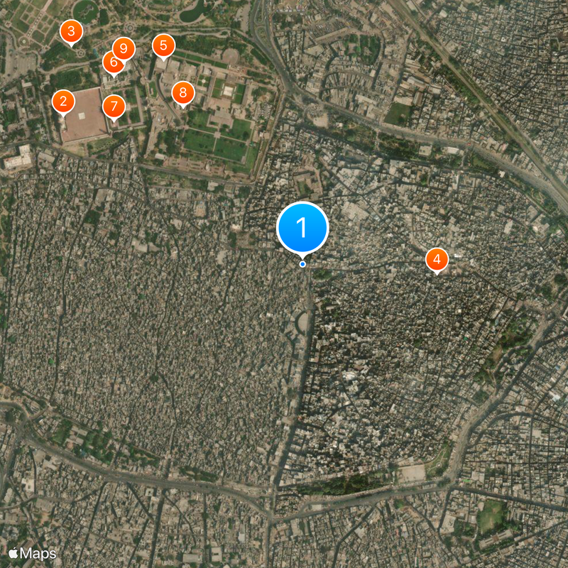 Walled City of Lahore Map