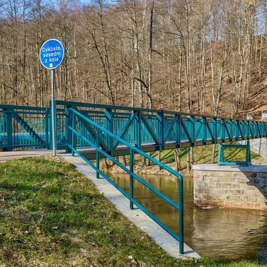 Nová lávka přes Ohři pod Starým Sedlem