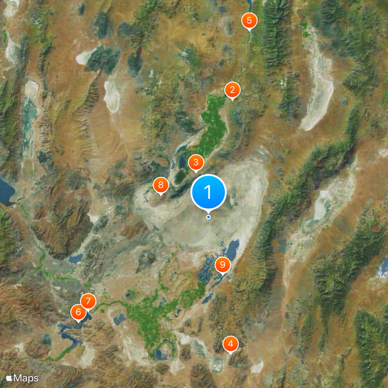 Lake Lahontan Map