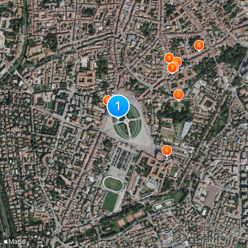 Prato della Valle Mapa