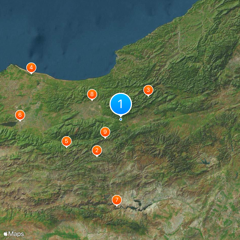 Mount Bolu Tunnel Mapa