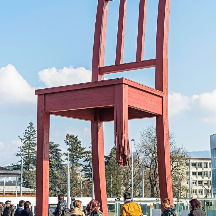 Broken Chair Sculpture