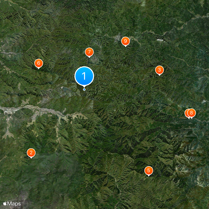 Osutaka Ridge Map