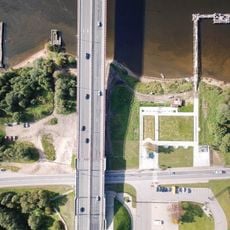 Место форсирования р. Невы войсками Ленинградского фронта в январе 1943 г. при прорыве блокады Ленинграда