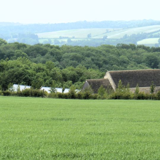 Hill Barn And Attached Cow Stalls At Gr Sp 047282