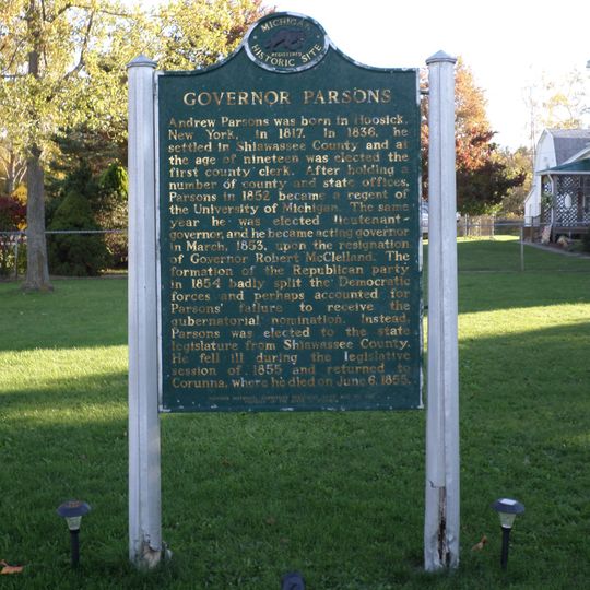 Governor Andrew Parsons Historical Marker