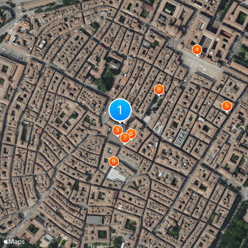 Catedral de Módena Mapa