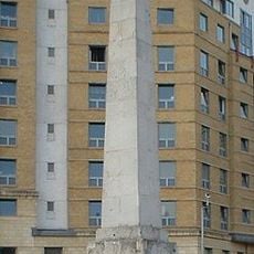 Obelisk at the centre of St George's Circus