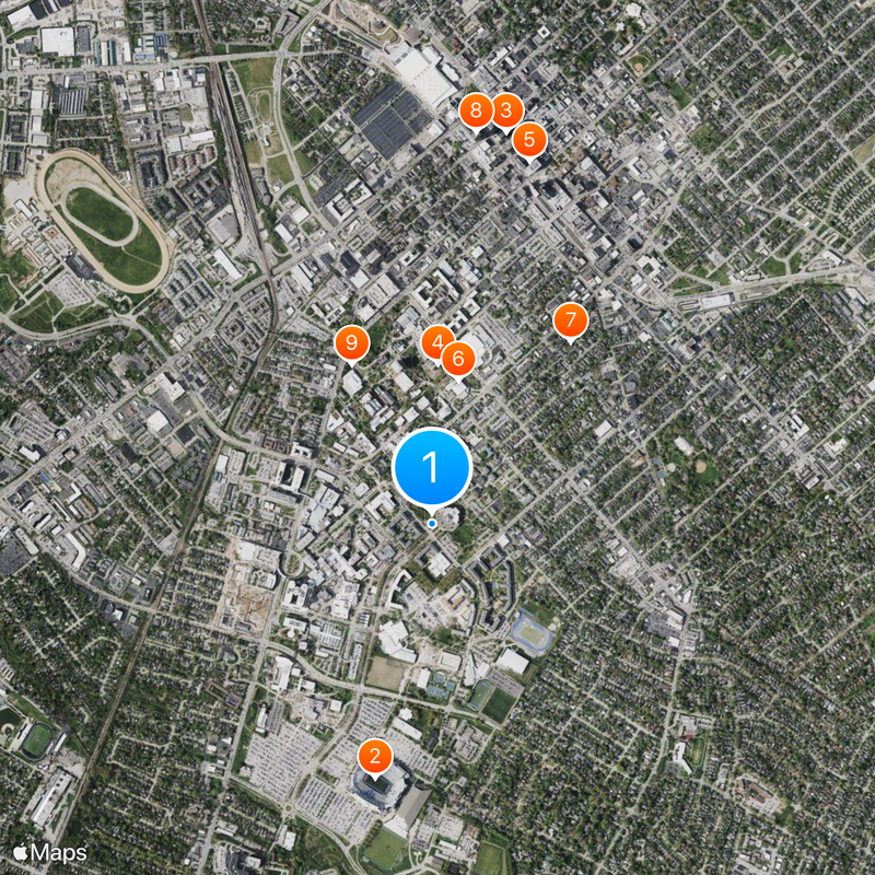 University of Kentucky Map