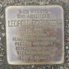 Stolperstein dedicated to Leopold Bornstein