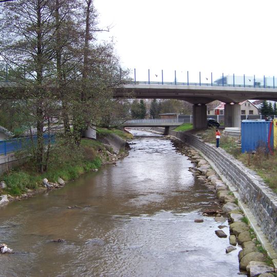 Bridge of the road I/35 in Chrastava
